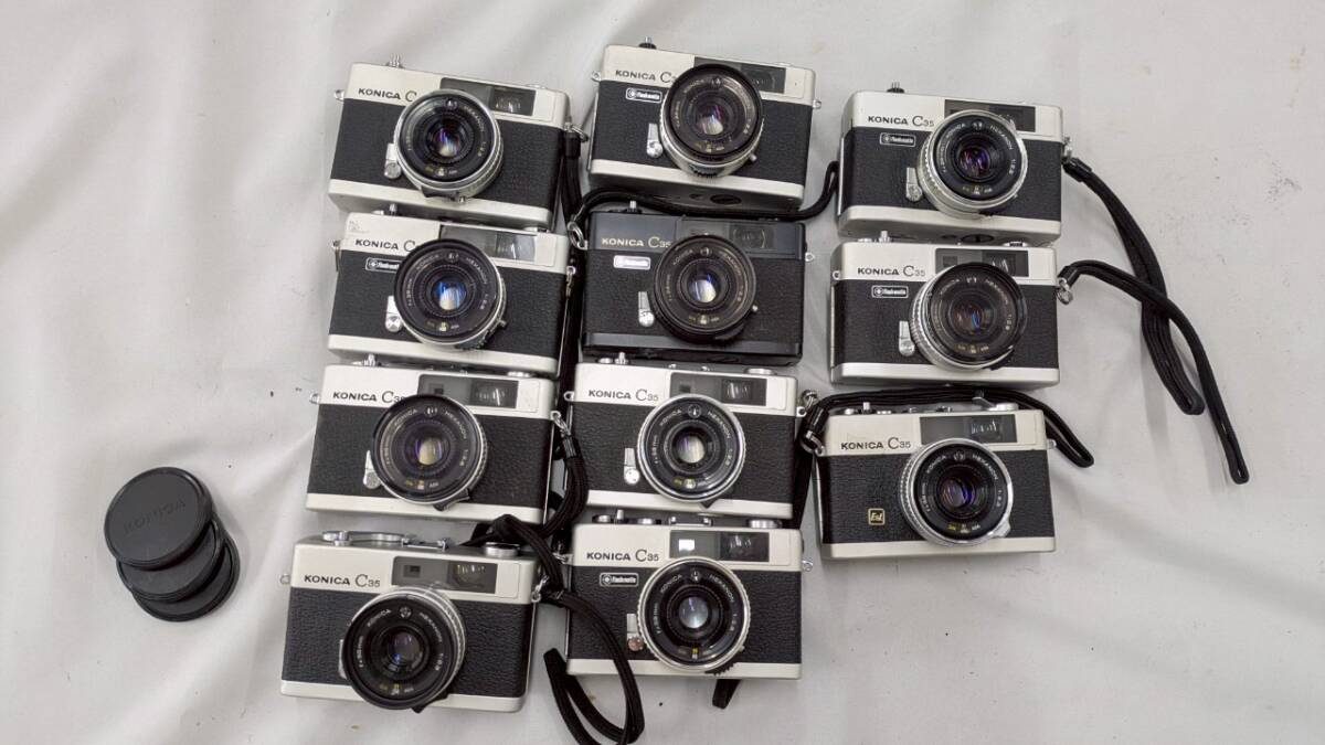☆訳あり特価☆ KONICA C35 11個 0416-6(コンパクトカメラ ☆訳あり特価☆ KONICA C35 11個 0416-6(コンパクトカメラ