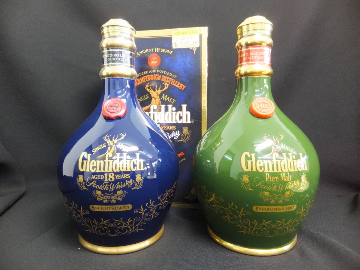 Glenfiddich グレンフィディック 18年 青陶器ボトル / ピュア Glenfiddich グレンフィディック 18年 青陶器ボトル / ピュア