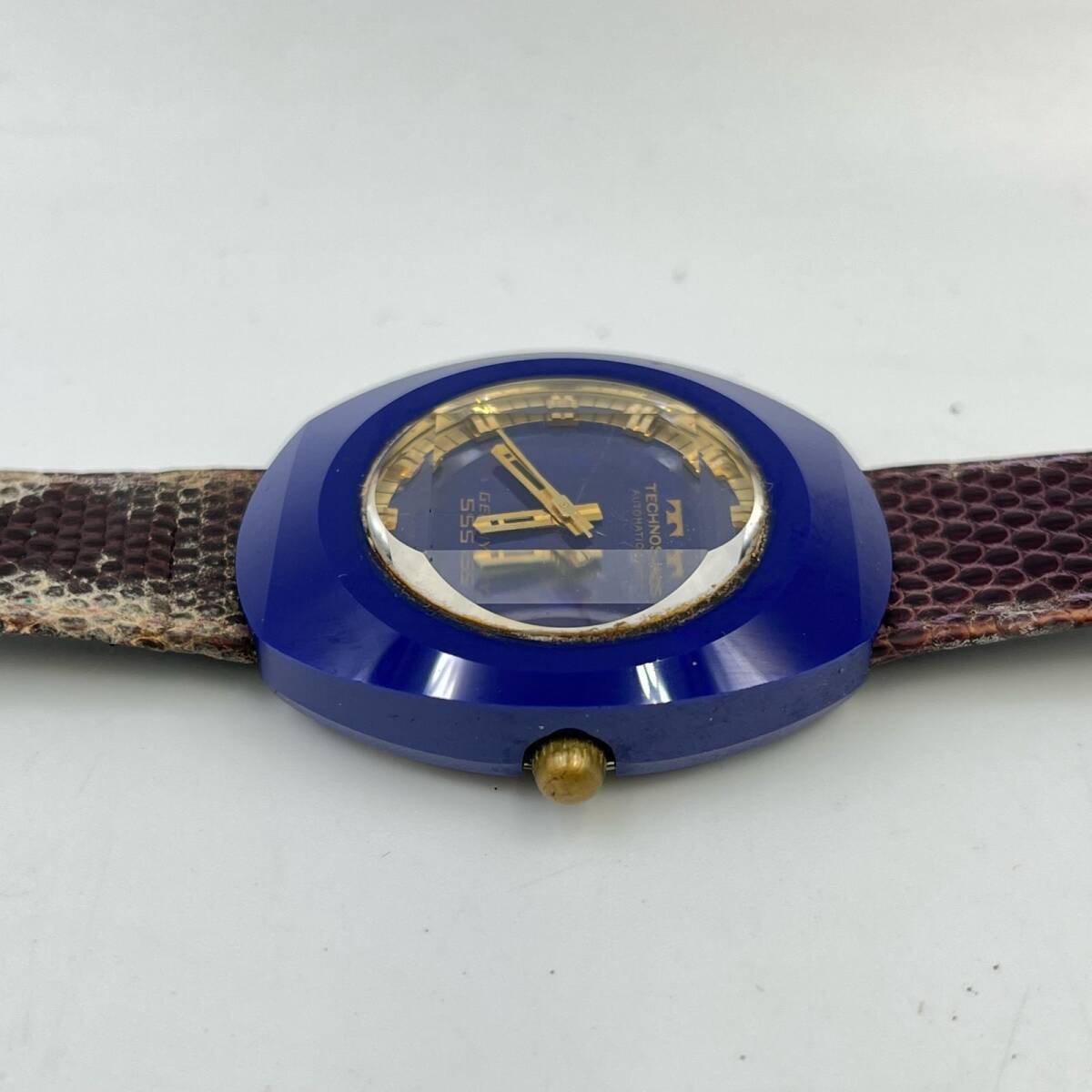 J1825☆テクノス TECHNOS 腕時計 GEMMY 555 自動巻き 稼働