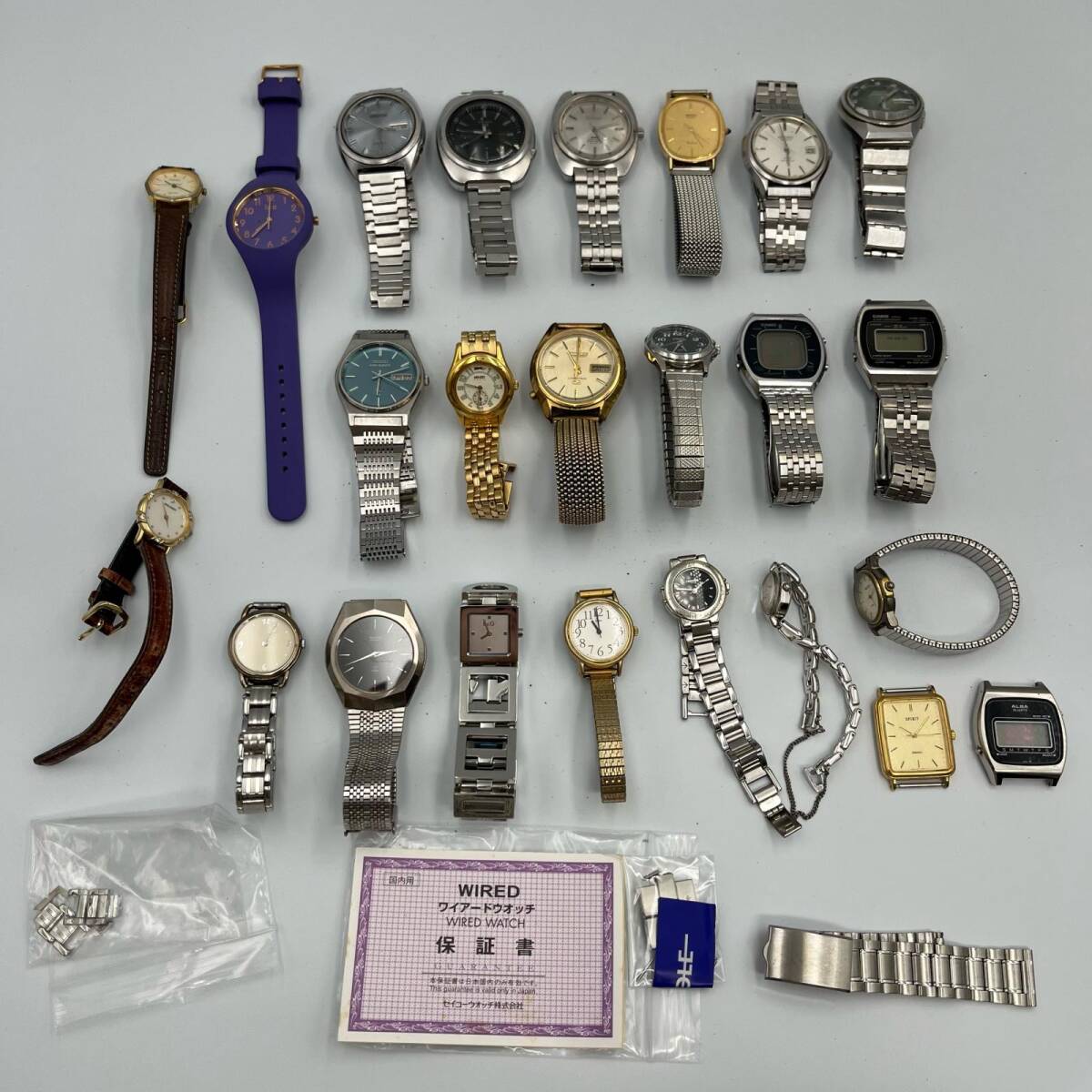 C1461☆時計まとめ まとめ商品 SEIKO CASIO KENZO RICOH ALBA(3