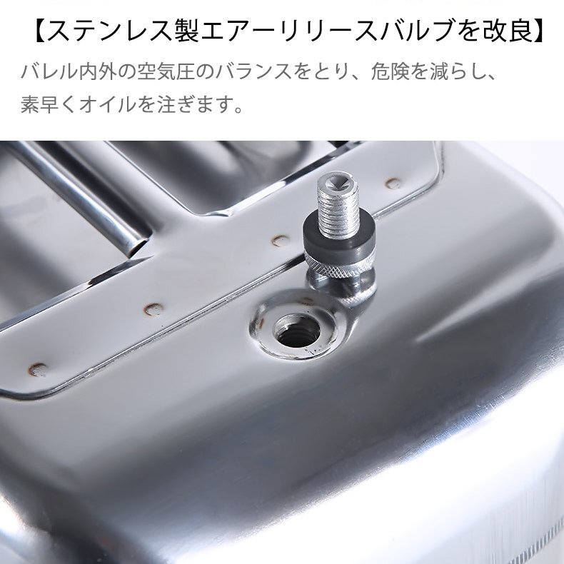 ガソリン携行缶 5L 防災グッズ ステンレスガソリン携行缶 ガソリン携行缶 5L 防災グッズ ステンレスガソリン携行缶
