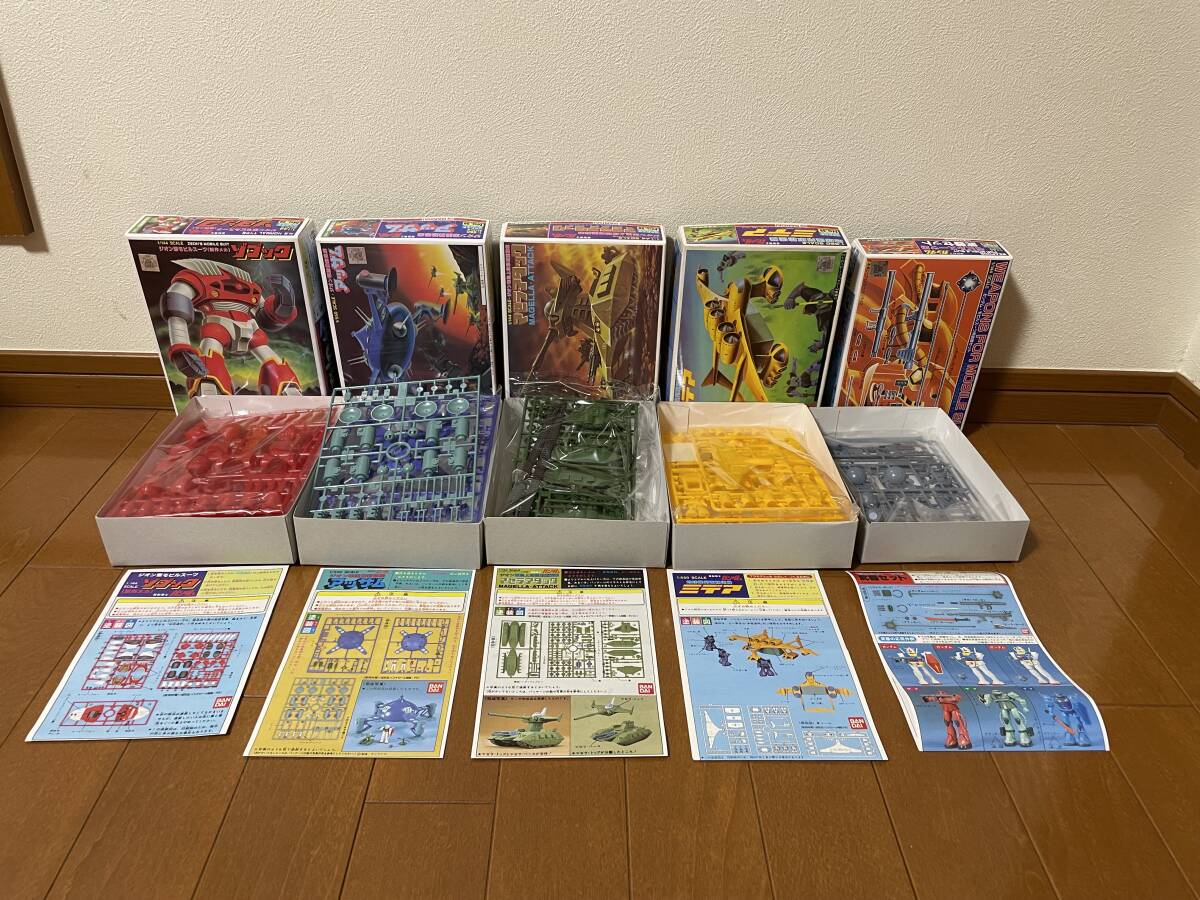 バンダイ 機動戦士ガンダム プラモデル 旧キット 他 未組立中古 バンダイ 機動戦士ガンダム プラモデル 旧キット 他 未組立中古