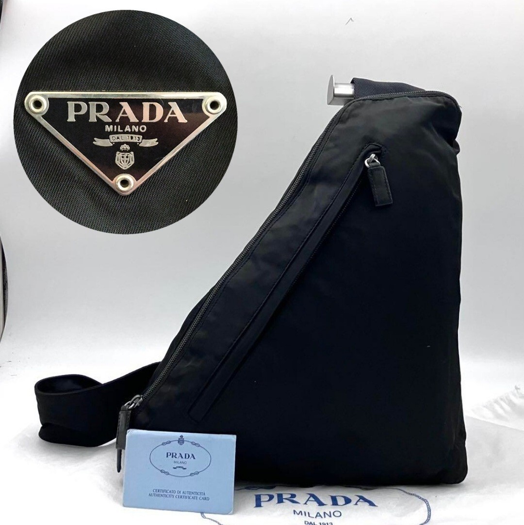 1円~希少/極美品 ○PRADA 2702 プラダ テスート ボディバッグ 1円~希少/極美品 ○PRADA 2702 プラダ テスート ボディバッグ