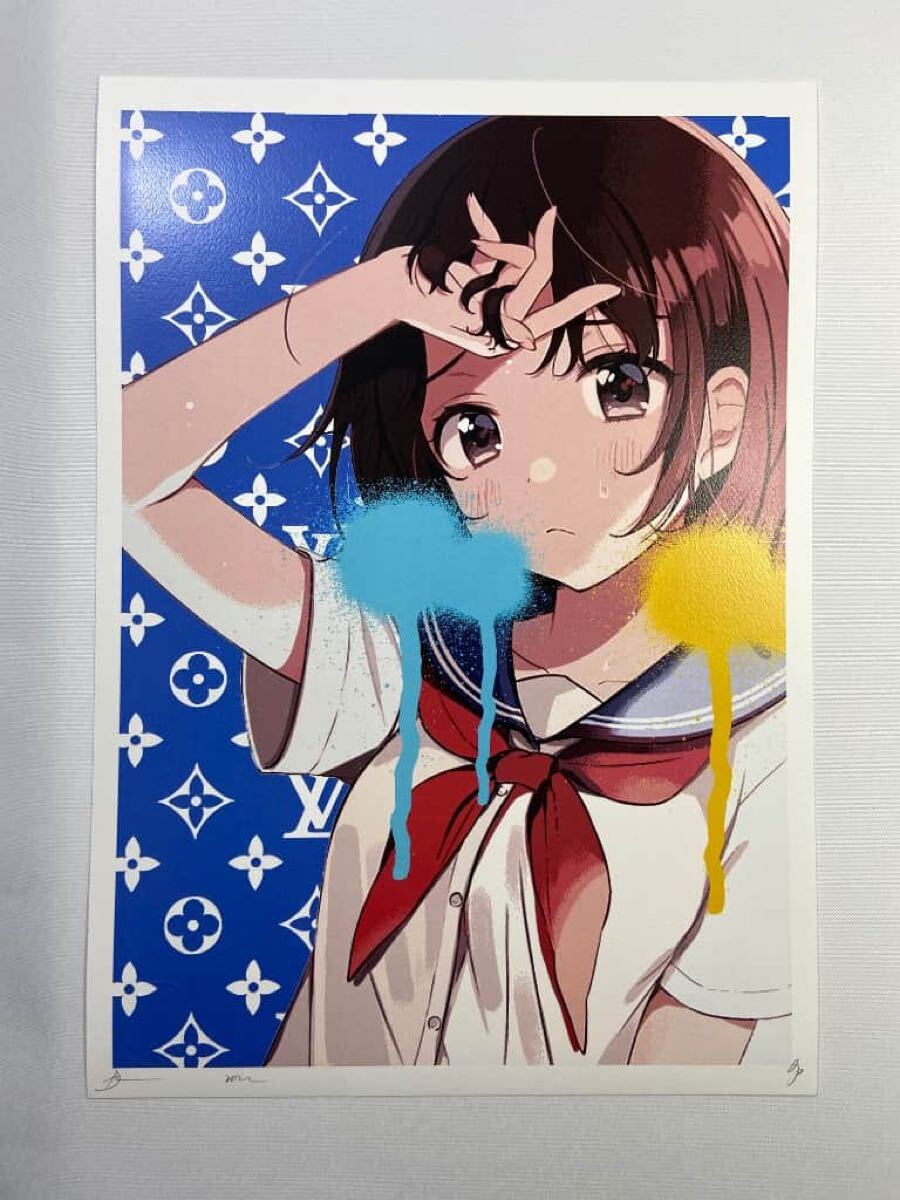 DEATH NYC 世界限定100枚 アートポスター SCHOOL GIRL 現代 DEATH NYC 世界限定100枚 アートポスター SCHOOL GIRL 現代