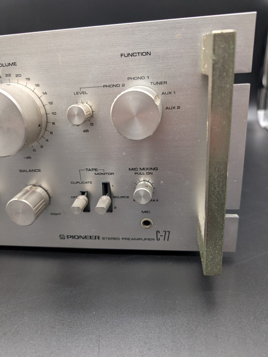 [ звук смог сделать ]PIONEER Pioneer C-77 предусилитель звуковая аппаратура звук оборудование Pioneer аудио текущее состояние товар 