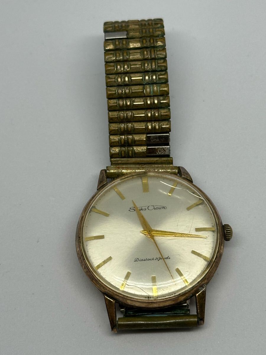 SEIKO CROWN 稼働品 ヴィンテージ 21石 金張 セイコー 実働 SEIKO CROWN 稼働品 ヴィンテージ 21石 金張 セイコー 実働