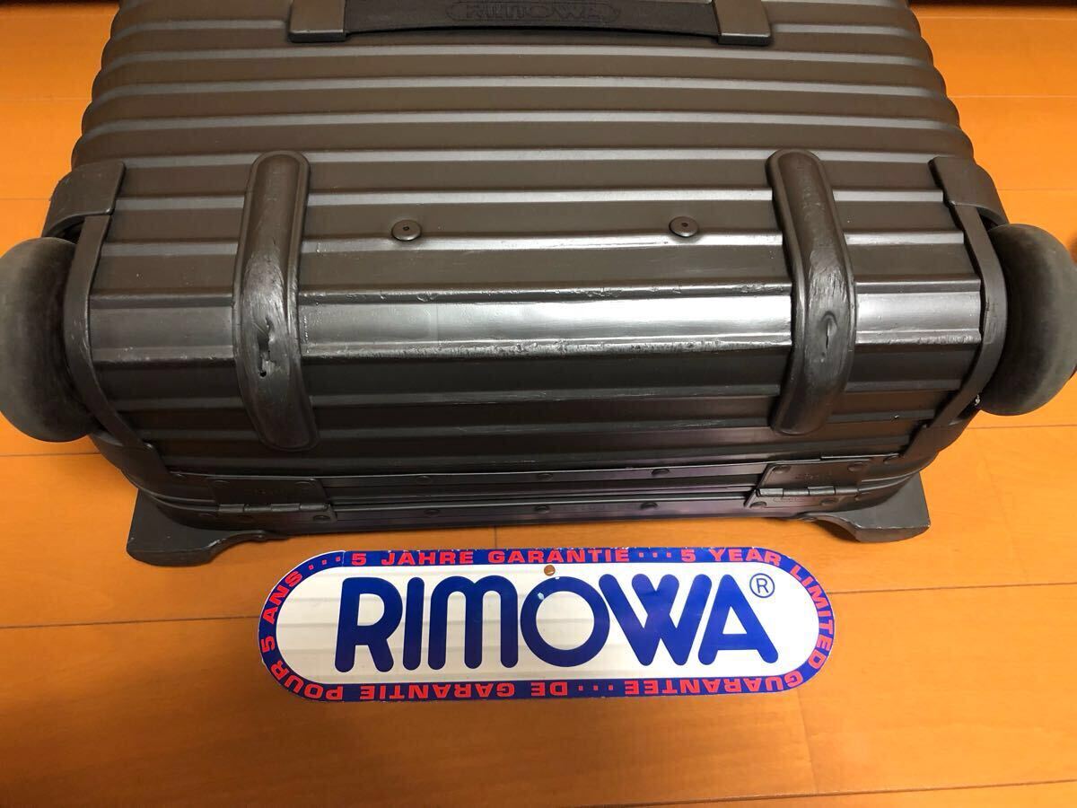 ☆美品☆激レア☆RIMOWA リモワ ステルス ビジネストロリー2輪 ☆美品☆激レア☆RIMOWA リモワ ステルス ビジネストロリー2輪