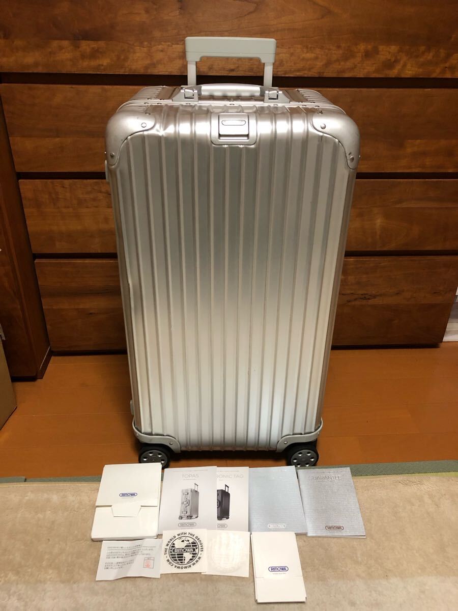 ☆美品☆リモワ トパーズ 89リットル 4輪 ドイツ製 RIMOWA 電子 ☆美品☆リモワ トパーズ 89リットル 4輪 ドイツ製 RIMOWA 電子