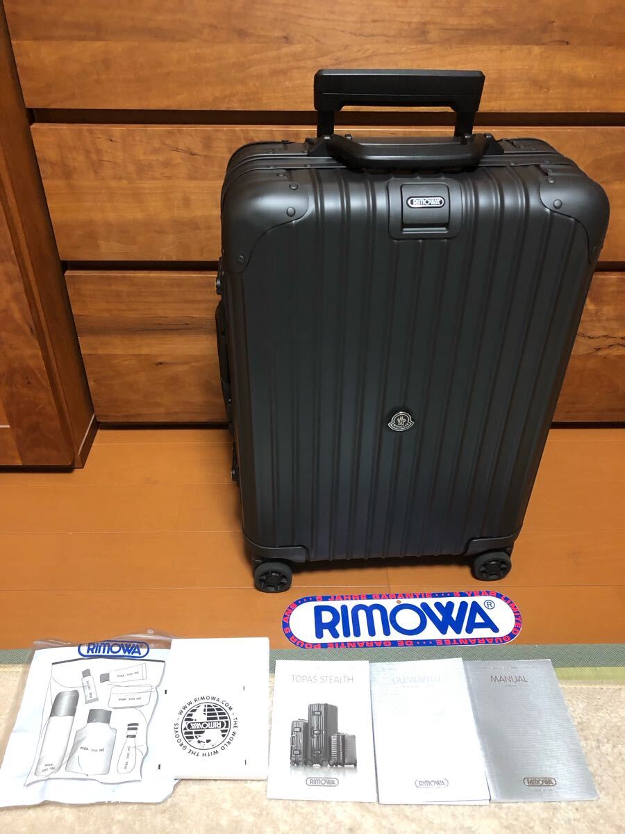 ☆美品☆RIMOWA & MONCLER 希少 4輪 35L 銀座店購入品(リモワ ☆美品☆RIMOWA & MONCLER 希少 4輪 35L 銀座店購入品(リモワ