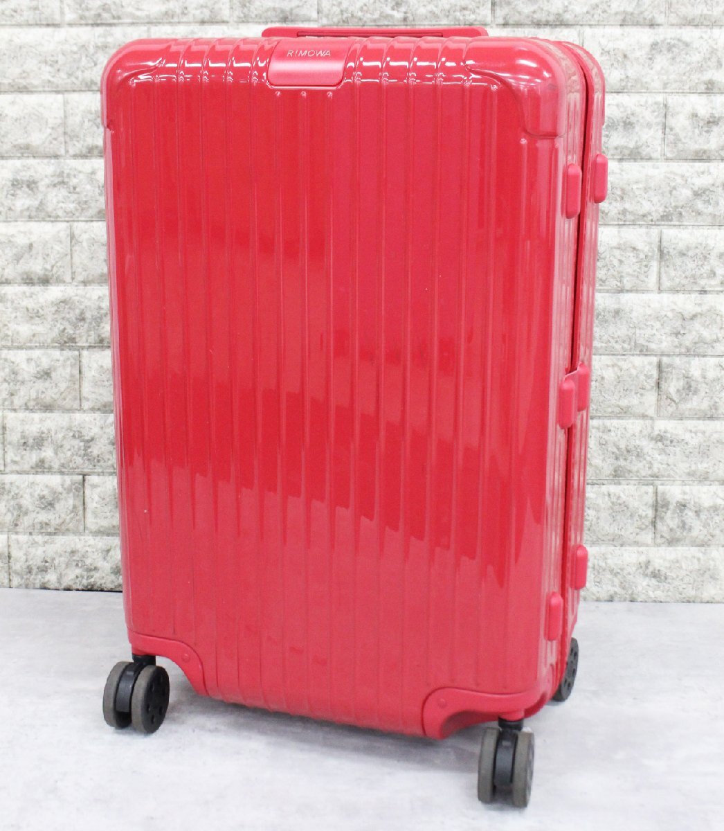 行董】RIMOWA リモワ エッセンシャル チェックインM レッド 赤 行董】RIMOWA リモワ エッセンシャル チェックインM レッド 赤