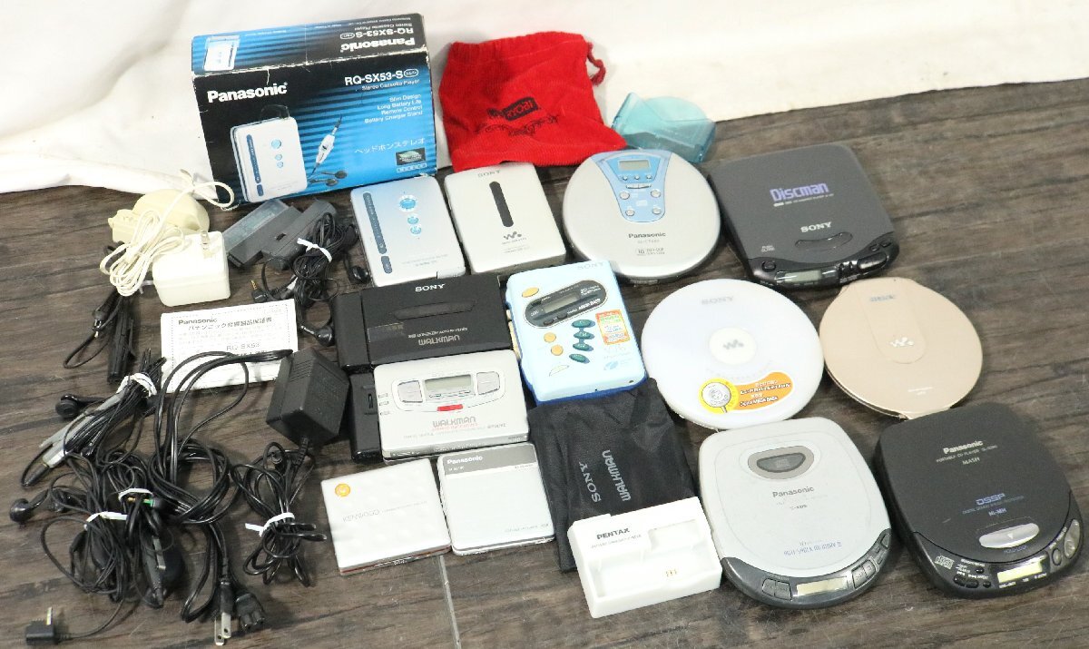 ト滝】ポータブルプレーヤー まとめ CD MD カセット SONY ト滝】ポータブルプレーヤー まとめ CD MD カセット SONY
