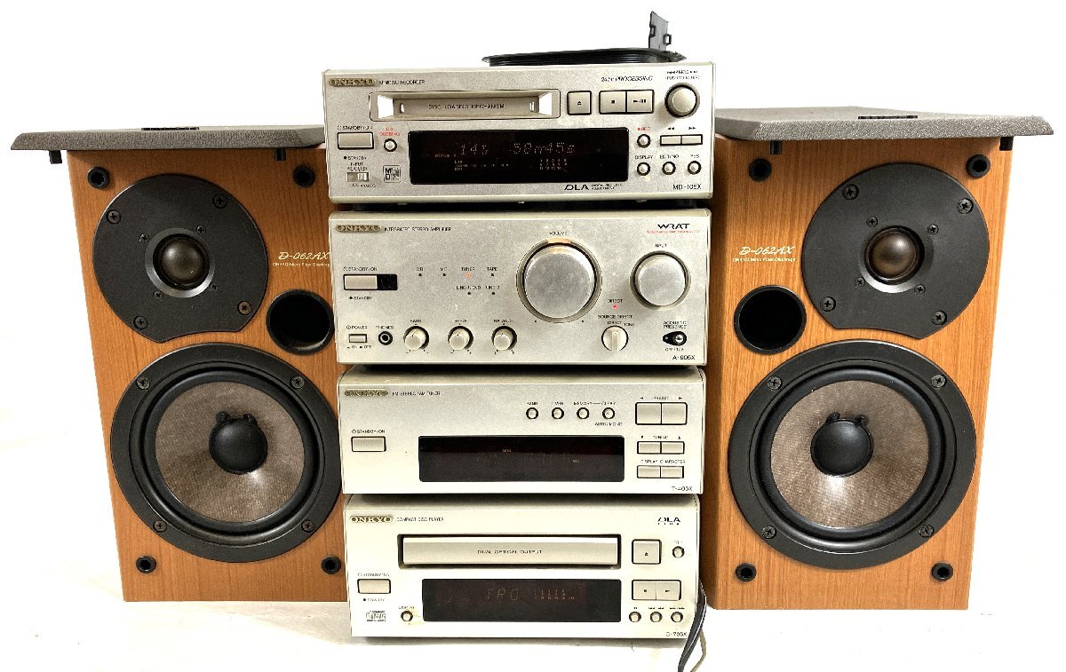 ト足】 ONKYO オンキョー MDプレイヤー MD-105X アンプ A-905X ト足】 ONKYO オンキョー MDプレイヤー MD-105X アンプ A-905X