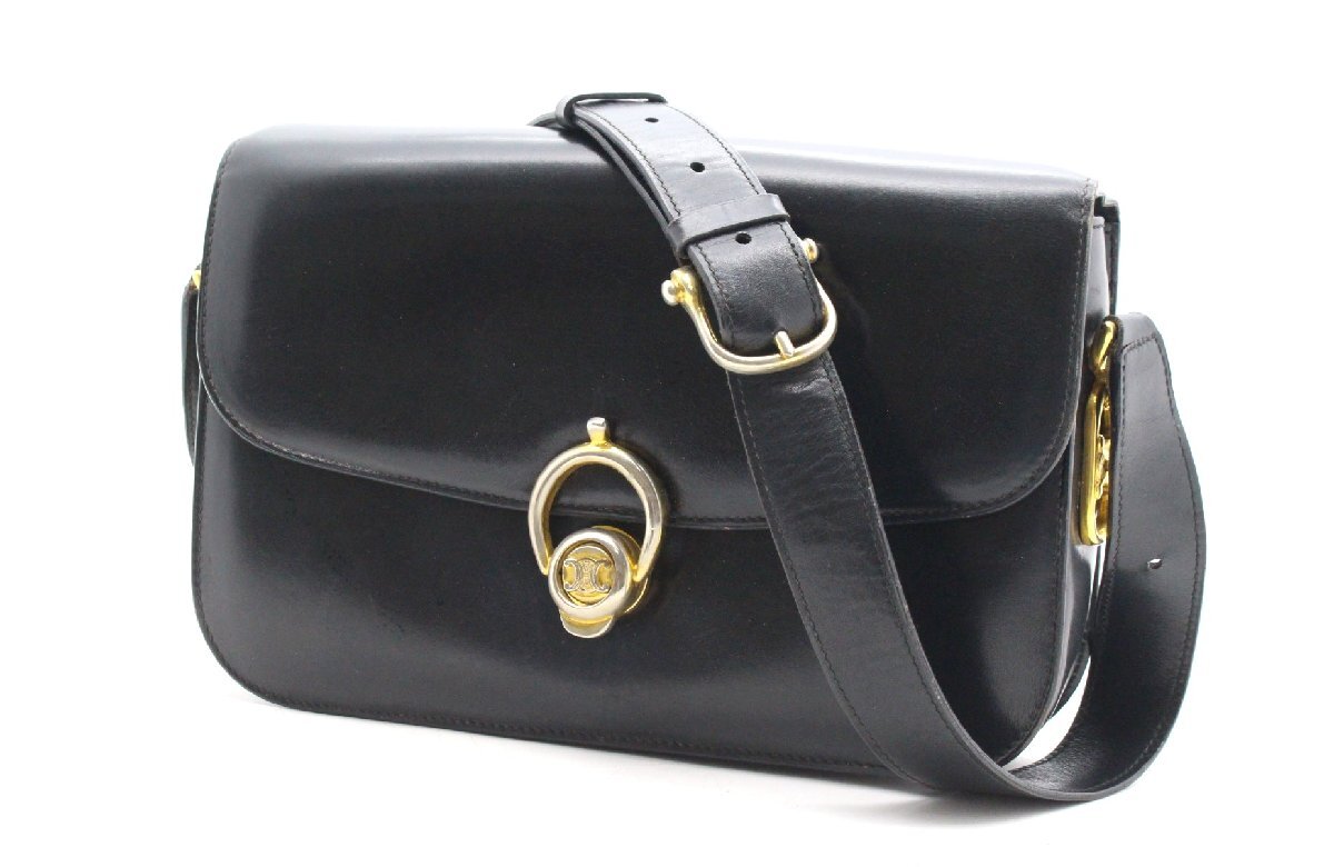 ト石】 CELINE セリーヌ トリオンフ マカダム カーフレザー ト石】 CELINE セリーヌ トリオンフ マカダム カーフレザー