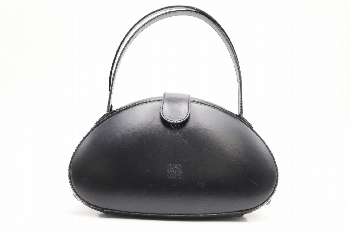 行董】◎LOEWE ロエベ レザー アナグラム 丸型 ミニ 行董】◎LOEWE ロエベ レザー アナグラム 丸型 ミニ