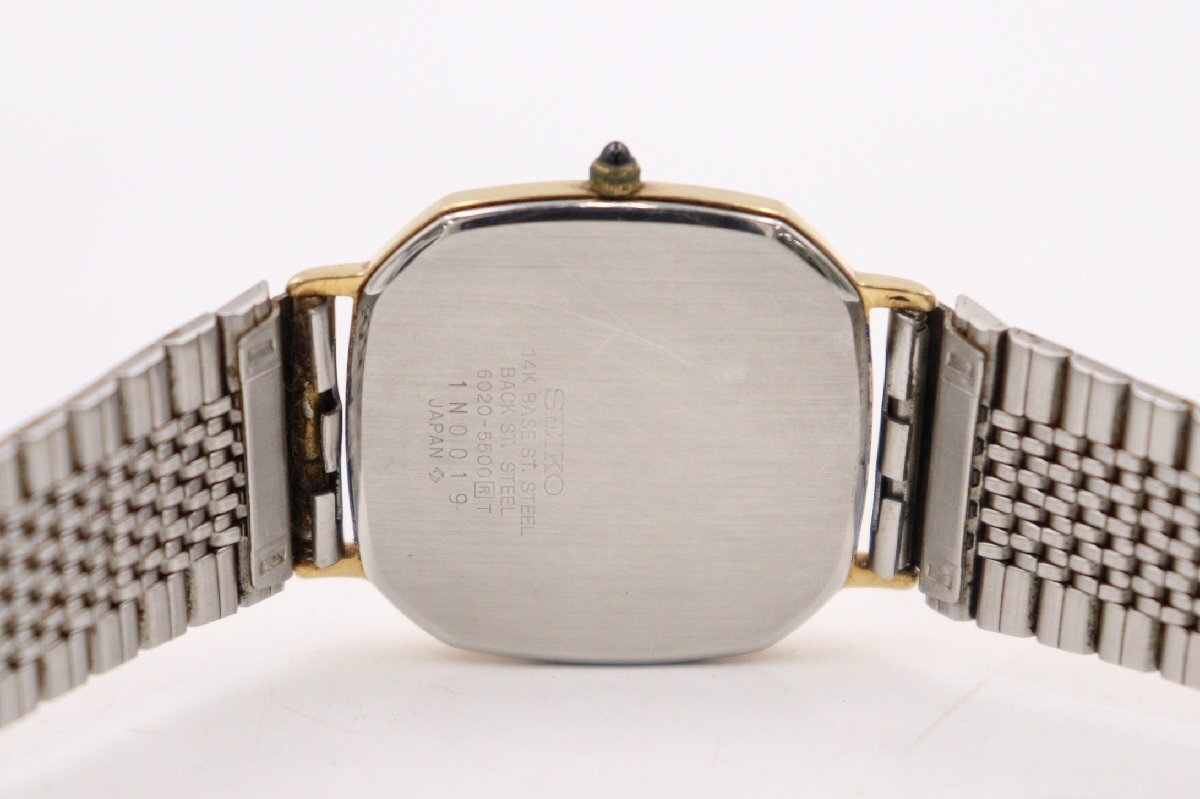 行董】SEIKO セイコー DOLCE ドルチェ 6020-5500 クォーツ 14K 行董】SEIKO セイコー DOLCE ドルチェ 6020-5500 クォーツ 14K
