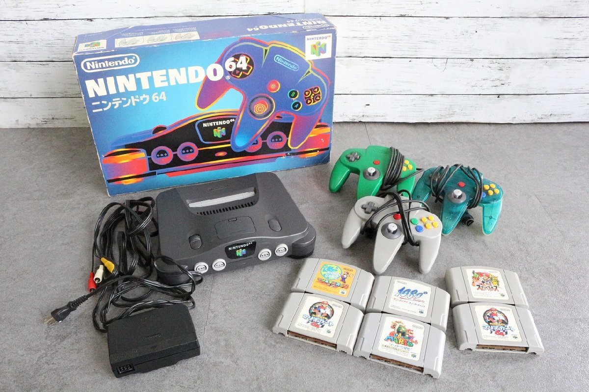 ト長】 任天堂 Nintendo 64 ニンテンドウ 64 NUS-001 本箱付き ト長】 任天堂 Nintendo 64 ニンテンドウ 64 NUS-001 本箱付き