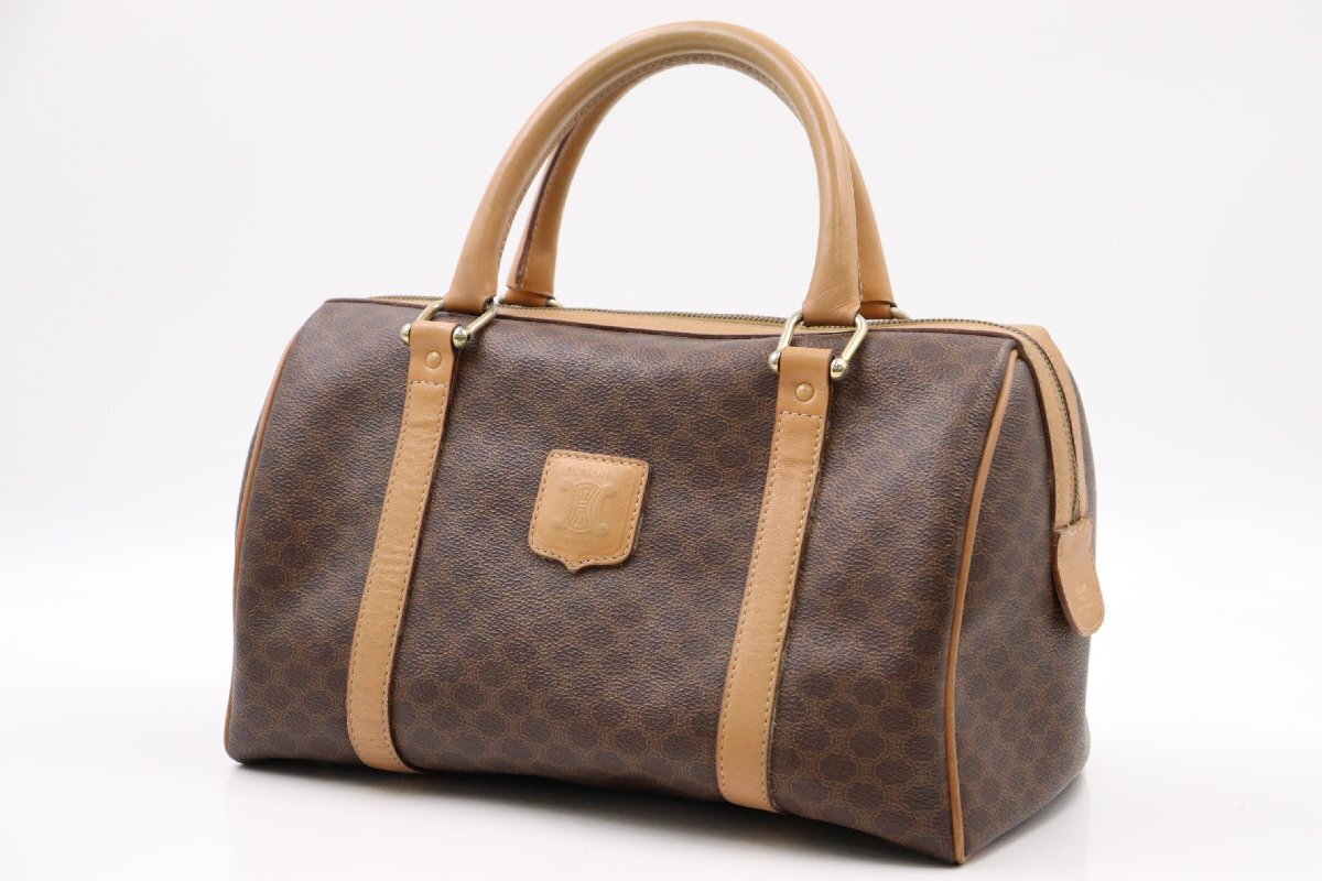 行董】CELINE セリーヌ M12 マカダム柄 ハンドバッグ ミニ 行董】CELINE セリーヌ M12 マカダム柄 ハンドバッグ ミニ