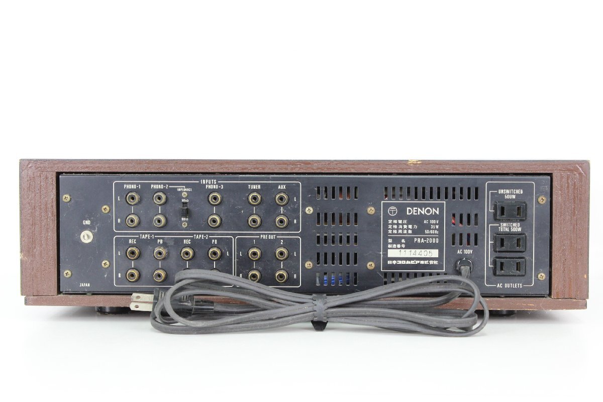 ト福】DENON デノン model PRA-2000 ステレオプリアンプ ト福】DENON デノン model PRA-2000 ステレオプリアンプ