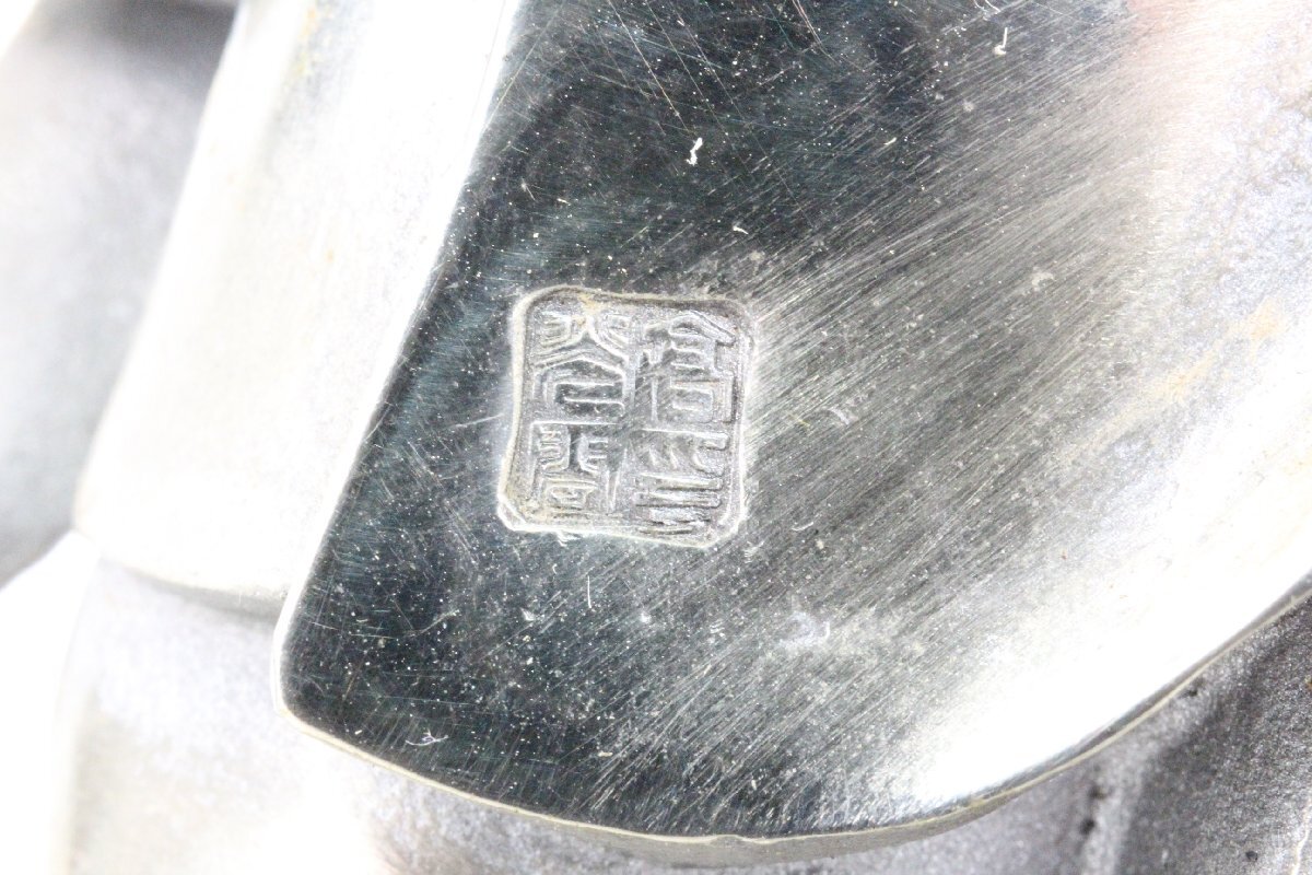 ト福】高村光雲 洋銀製 大黒天 総重量約1,390g 置物 縁起物 ト福】高村光雲 洋銀製 大黒天 総重量約1,390g 置物 縁起物