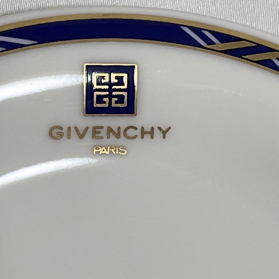 未使用 GIVENCHY ジバンシー 取皿 5枚セット 中皿 ロゴ プレート