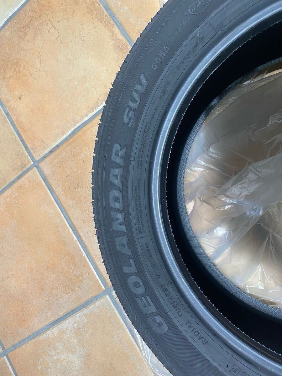 新車外し 225/55/R18 デリカD5 純正タイヤ4本 ジオランダー SUV 新車外し 225/55/R18 デリカD5 純正タイヤ4本 ジオランダー SUV