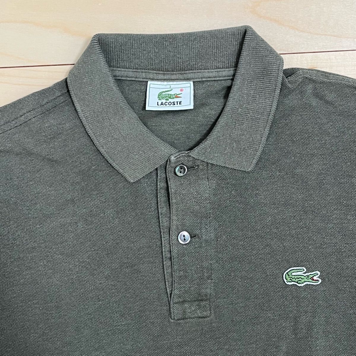 フランス製?|LACOSTE ラコステ|L1264||サイズ3|杢オリーブ フランス製?|LACOSTE ラコステ|L1264||サイズ3|杢オリーブ