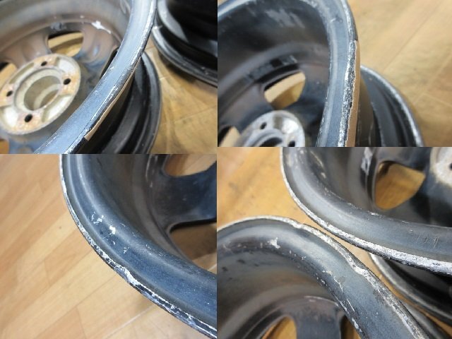 BR ブラックレーシング BR-5 ?? ホンダ ビート PP1 裝著に! 日本制 アルミホイール 前后 4本セット 4H-100 13インチ 5J+35 14インチ 6J+40