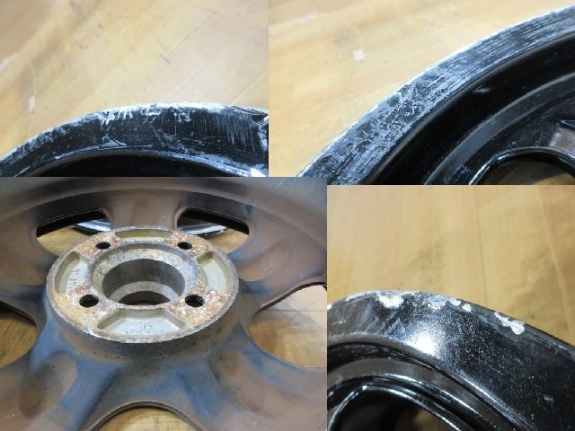 BR ブラックレーシング BR-5 ?? ホンダ ビート PP1 裝著に! 日本制 アルミホイール 前后 4本セット 4H-100 13インチ 5J+35 14インチ 6J+40