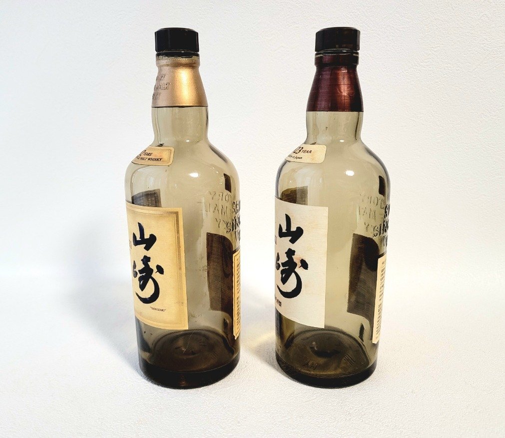空き瓶 サントリー 山崎 YAMAZAKI ボトル 2本セット 12年 1923年 空き瓶 サントリー 山崎 YAMAZAKI ボトル 2本セット 12年 1923年
