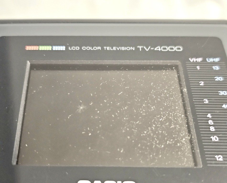 レトロ】CASIO カシオ LCDカラーテレビ TV-4000 昭和レトロ 当時 レトロ】CASIO カシオ LCDカラーテレビ TV-4000 昭和レトロ 当時