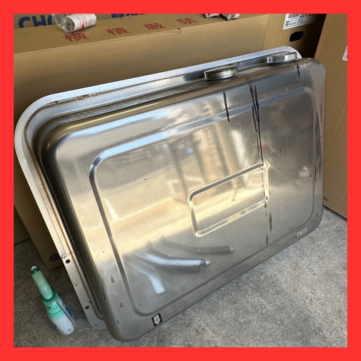 F-1/ステンレス灯油タンク/角形/約90/灯油ボイラー/格安/中古品 F-1/ステンレス灯油タンク/角形/約90/灯油ボイラー/格安/中古品