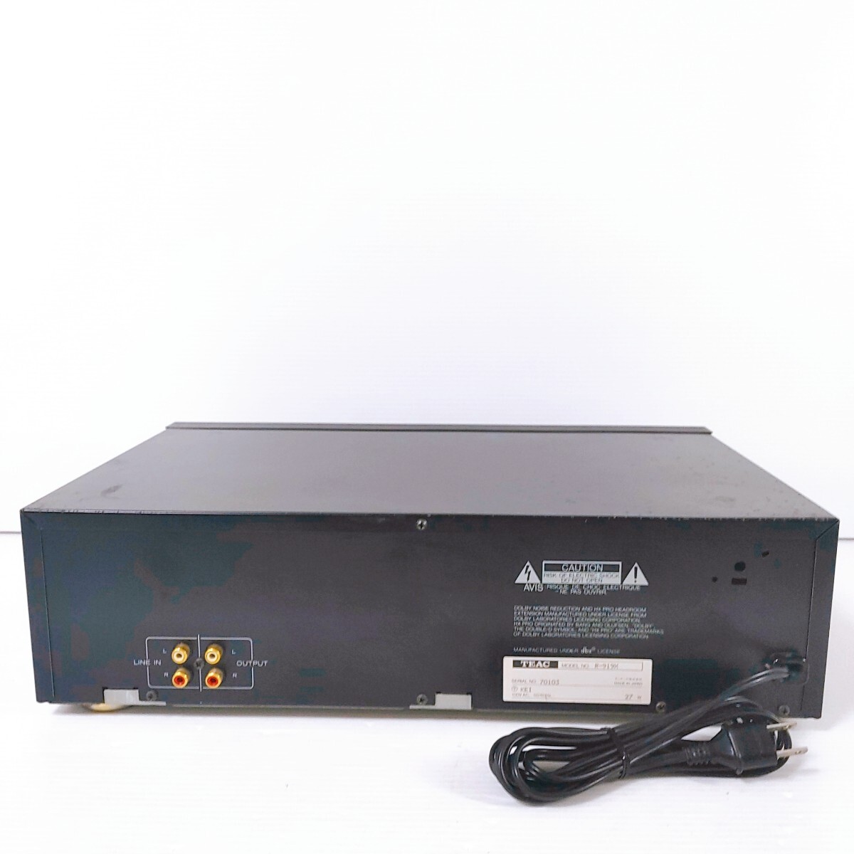 完動品】TEAC R-919X 3ヘッドオートリバースカセットデッキ 完動品】TEAC R-919X 3ヘッドオートリバースカセットデッキ