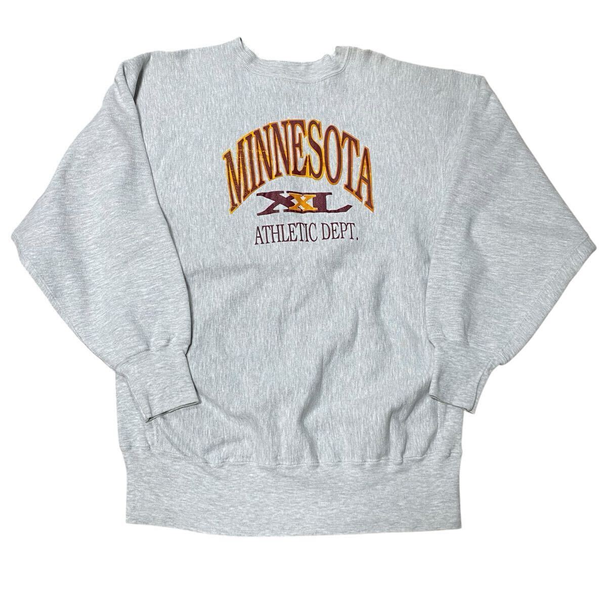 90's Champion Reverse weave MINNESOTA 3段 プリント カレッジ 90's Champion Reverse weave MINNESOTA 3段 プリント カレッジ