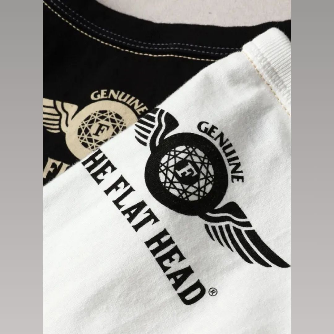 XL(42) ホワイト THE FLAT HEAD/フラットヘッド/半袖Tシャツ XL(42) ホワイト THE FLAT HEAD/フラットヘッド/半袖Tシャツ