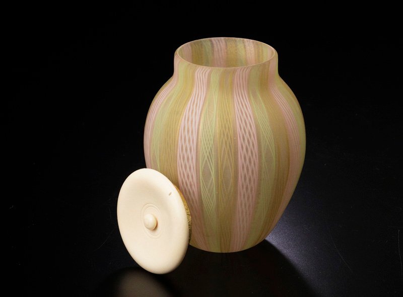 古美味】藤田喬平作 手吹ヴェニス 茶入 茶道具 保証品 9PZc(工芸 古美味】藤田喬平作 手吹ヴェニス 茶入 茶道具 保証品 9PZc(工芸