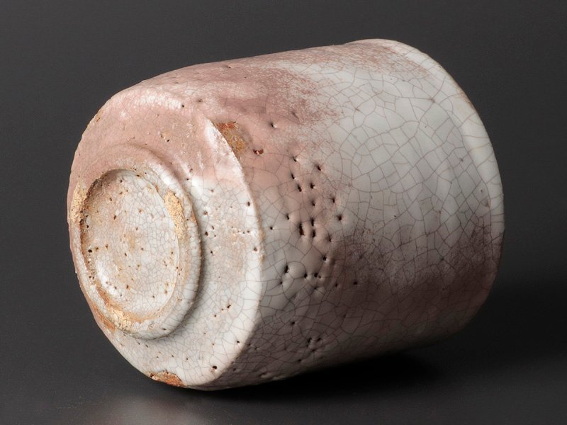 古美味】三輪栄造 湯呑 茶道具 保証品 2YwV