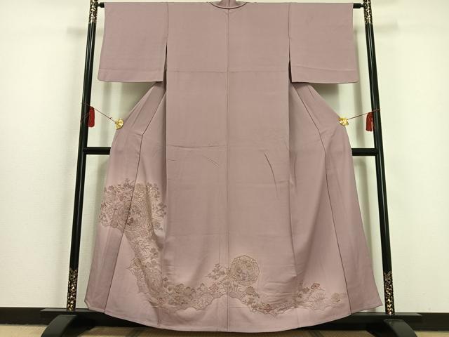 平和屋着物▽訪問着 単衣 中国三大刺繍 汕頭刺繍 スワトウ刺繍 平和屋着物▽訪問着 単衣 中国三大刺繍 汕頭刺繍 スワトウ刺繍