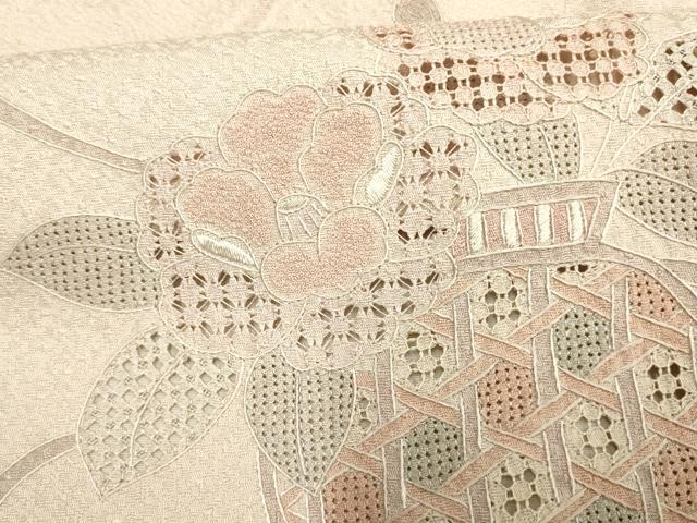平和屋着物▽訪問着 単衣 中国三大刺繍 汕頭刺繍 スワトウ刺繍 平和屋着物▽訪問着 単衣 中国三大刺繍 汕頭刺繍 スワトウ刺繍