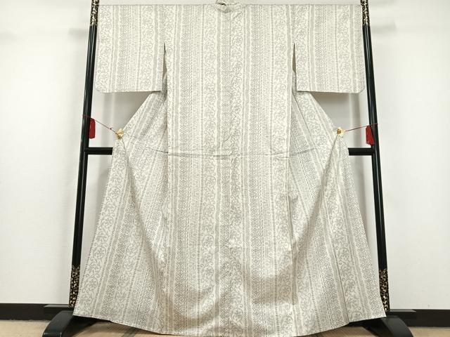 平和屋着物▽本場染大島紬 白大島 単衣 飾花間道 正絹 逸品 平和屋着物▽本場染大島紬 白大島 単衣 飾花間道 正絹 逸品