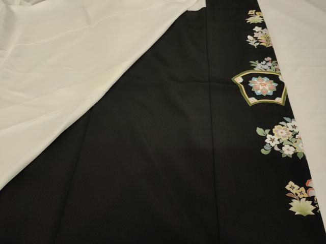 平和屋着物□豪華黒留袖 作家物 駒刺繍 楽器鳳凰花文 琵琶 金彩 平和屋着物□豪華黒留袖 作家物 駒刺繍 楽器鳳凰花文 琵琶 金彩