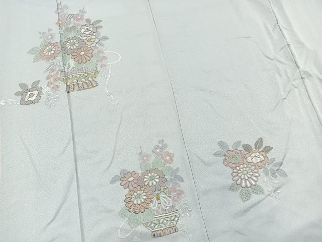 平和屋着物□訪問着 総刺繍 スワトウ相良刺繍 飾花文 金糸 正絹 平和屋着物□訪問着 総刺繍 スワトウ相良刺繍 飾花文 金糸 正絹