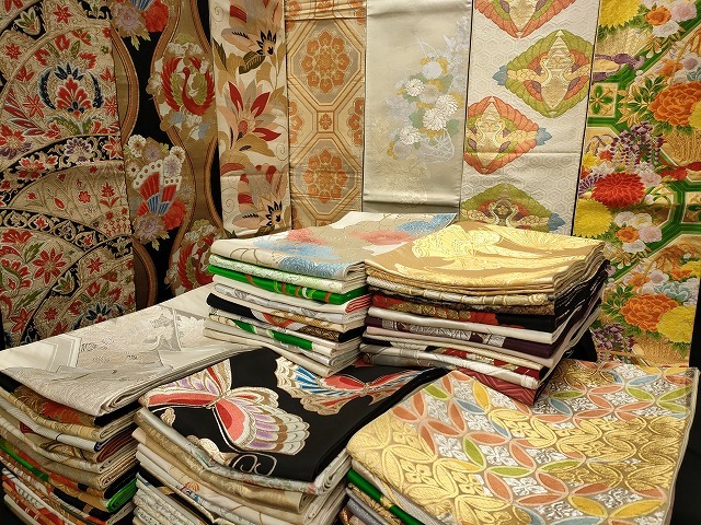 平和屋本店□1円 袋帯 西陣 まとめて100点 向かい鶴 蝶 更紗 花 平和屋本店□1円 袋帯 西陣 まとめて100点 向かい鶴 蝶 更紗 花