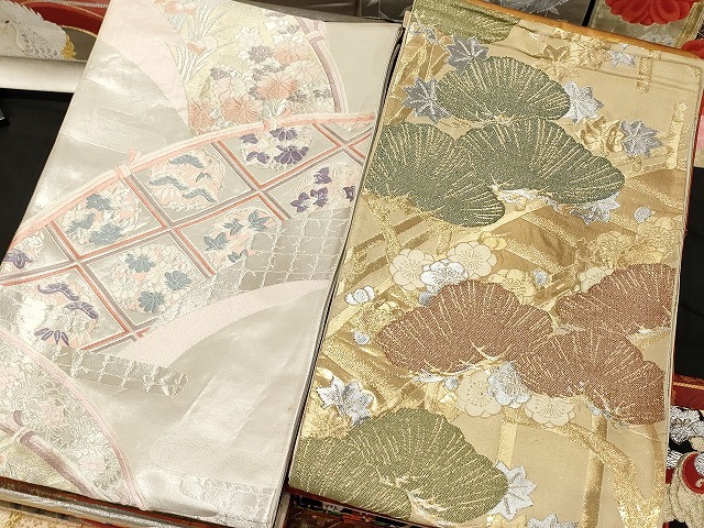 平和屋本店□1円 袋帯 西陣 まとめて100点 鳳凰 向かい鶴 蝶 花 平和屋本店□1円 袋帯 西陣 まとめて100点 鳳凰 向かい鶴 蝶 花