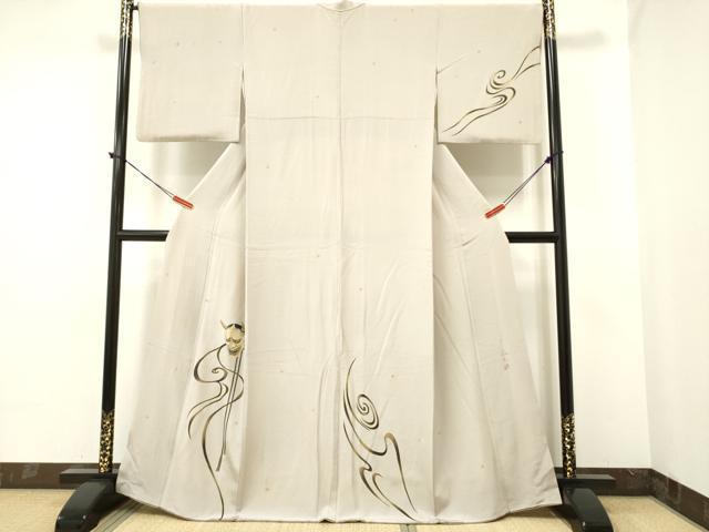 K0499 美品 逸品 日本画家 高橋 威至 作 正絹 訪問着 袋帯