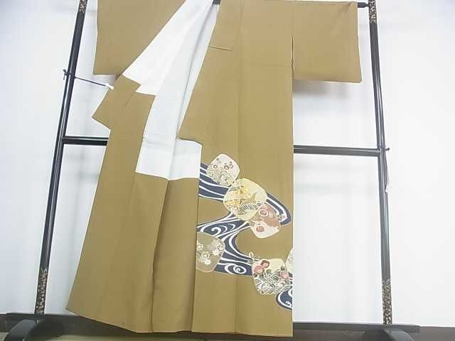  flat мир магазин кимоно # цвет . выходной костюм пешка вышивка ... волна . журавль цветок документ золотая краска замечательная вещь DAAD0144ar