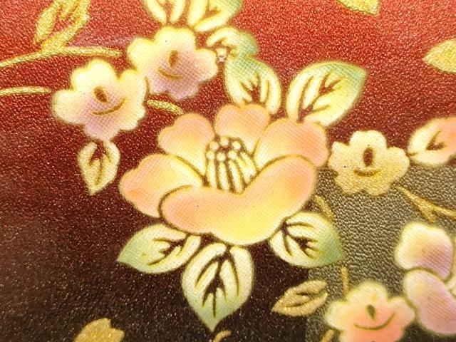 平和屋著物●和裝小物　和裝バッグ2點(diǎn)　ハンドバッグ　エナメル　花柄　逸品　AAAQ9210ay