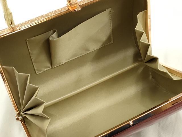 平和屋著物●和裝小物　和裝バッグ2點(diǎn)　ハンドバッグ　エナメル　花柄　逸品　AAAQ9210ay