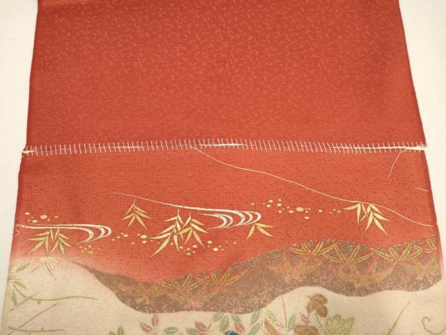 平和屋着物○付下げ 解き反物 着尺 螺鈿 駒刺繍 流水雪輪花文 暈 平和屋着物○付下げ 解き反物 着尺 螺鈿 駒刺繍 流水雪輪花文 暈
