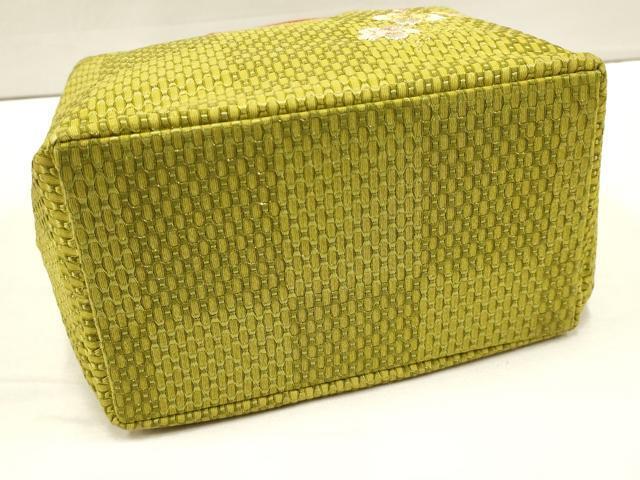 平和屋本店●和裝小物　和裝バッグ2點　ハンドバッグ　刺繍　花柄　桜　蝶　金纟　ちりめん　逸品　AAAT3570ay