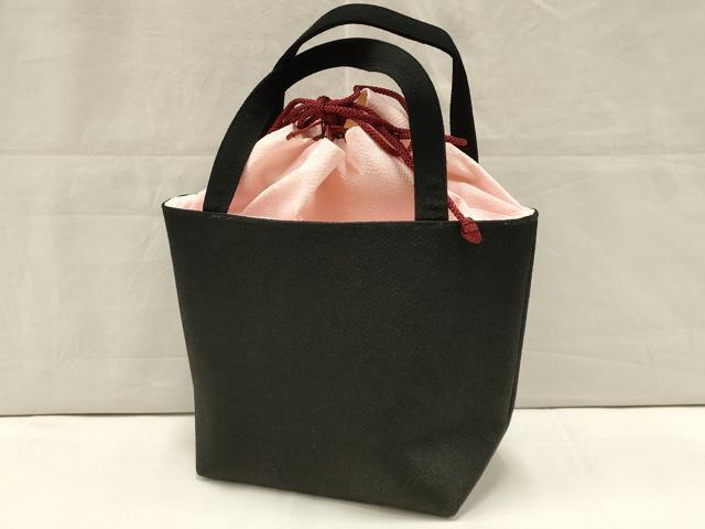 平和屋本店●和裝小物　和裝バッグ2點　ハンドバッグ　刺繍　花柄　桜　蝶　金纟　ちりめん　逸品　AAAT3570ay